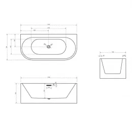 Ванна Salini Mona 170x72