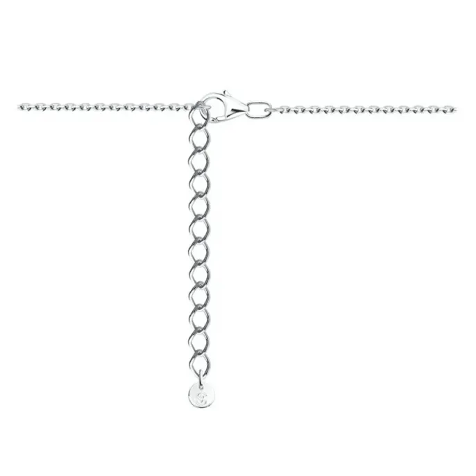 Колье звезды с фианитами из серебра