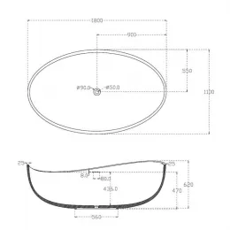 Ванна Triton Кайли гидромассажная 150x100L Люкс