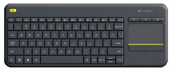 Клавиатура Logitech Wireless Touch Keyboard K400 Plus Black USB 1